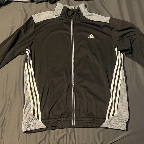 Black adidas retro zip up - Picture 1 of 2